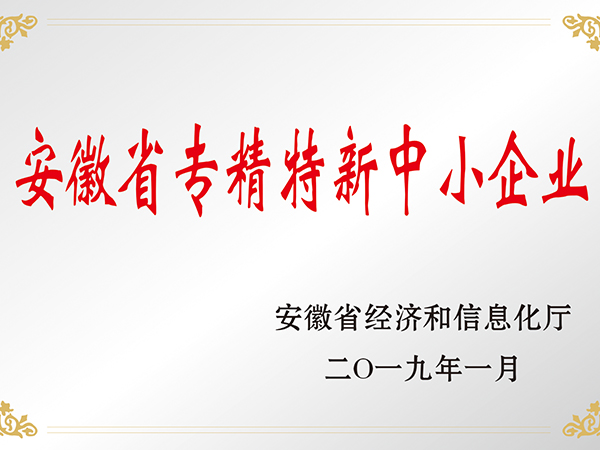 安徽省专精特新中小企业